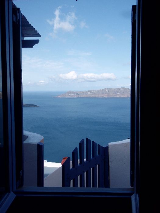 i took this photo from our hotel in Santorini, this is what we woke up to everyday!