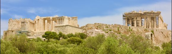 The Acropolis...The Temple of Athena Nike and The Parthenon