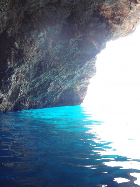 Inside the Blue Cave, Alonissos