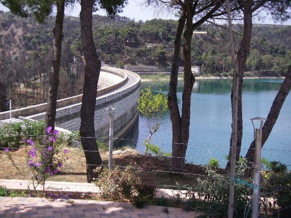 The water dam supplying Athen\'s fresh water