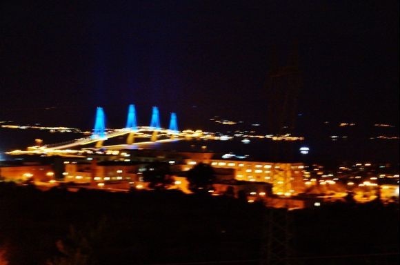 Rion_Andirion Bridge on a Sat night