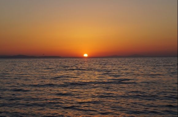 Sunset in Vrahneika Greece