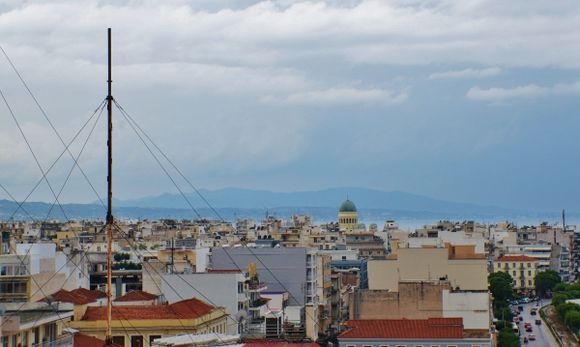 Patras with St Andrews Church in distance