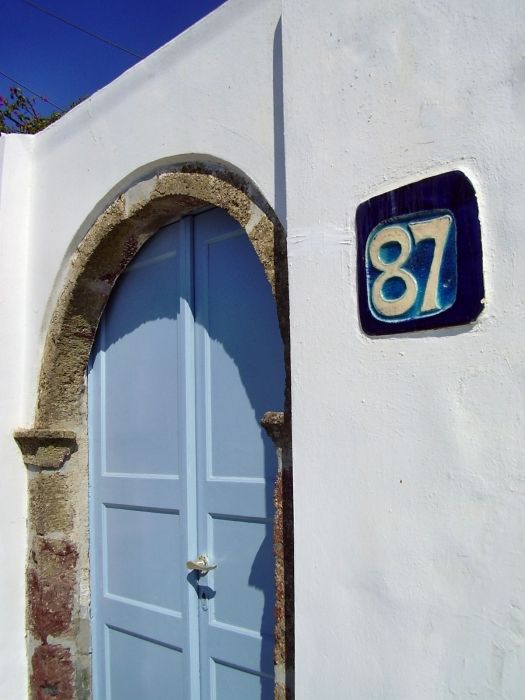 Doors in Santorini