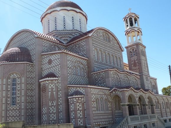 Beautiful Greek Orthodox church in Nea Potidea, on the Kassandra peninsular