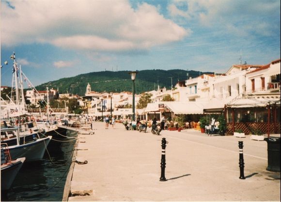 By the harbour in Skiathos