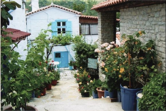 The village of Manolates on Samos