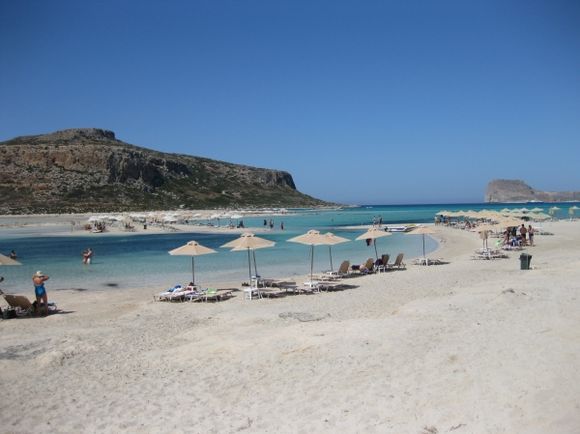 The beautiful Balos lagoon not far from Chania, Crete