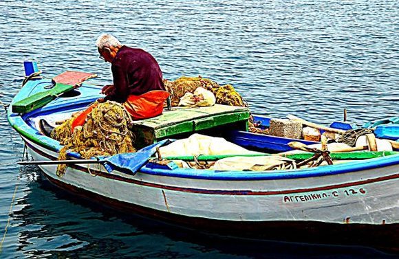 Fisherman in Sami Harbour