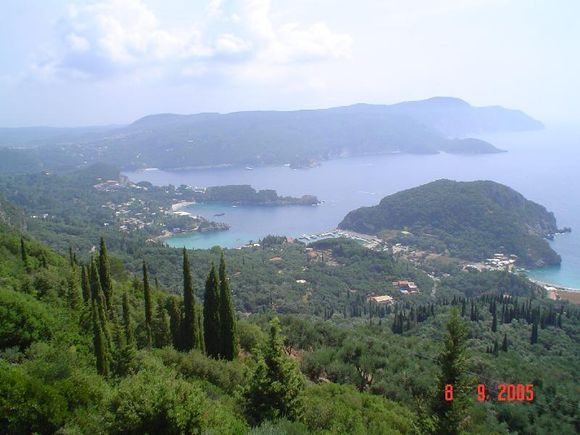 View over Paleokastritsa, Corfu