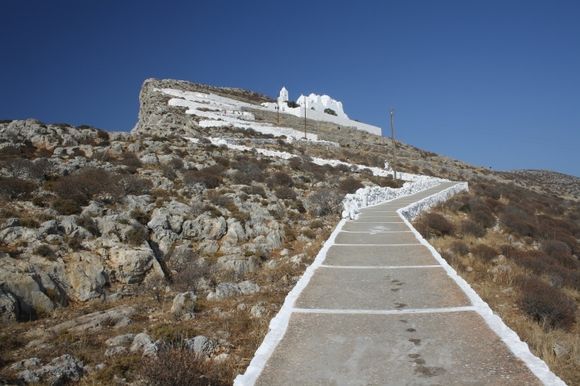 The path to the Panagia church