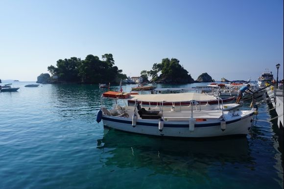 Boats in Parga harbour