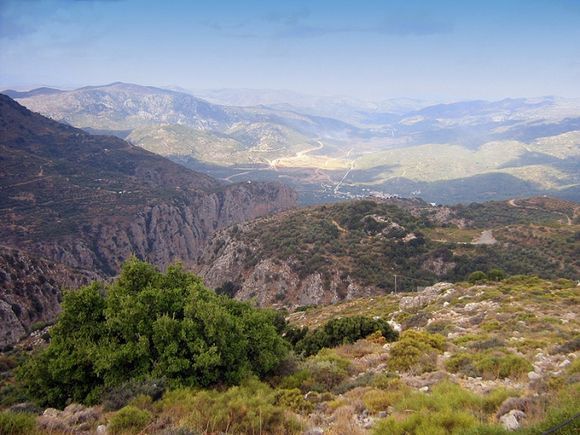 The Dikti mountains (2148 m.) in Lassithi, Crete