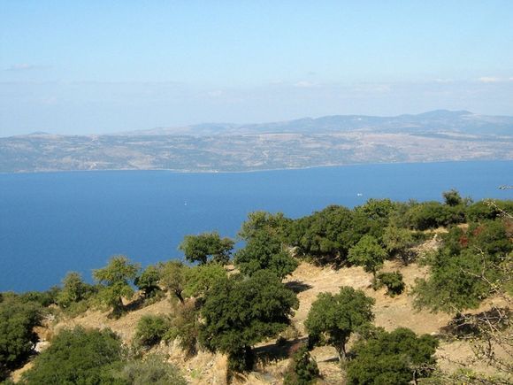 View from Mount Lepetymnos to Turkey.