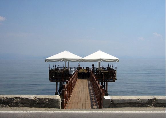 Restaurant near Benitses, Corfu