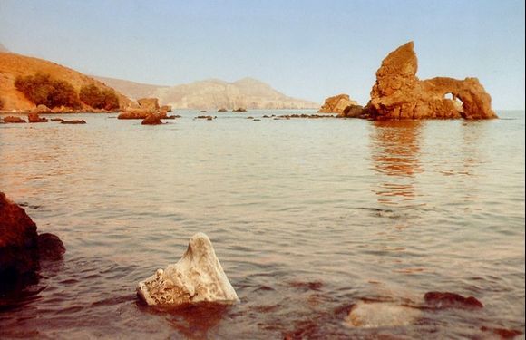 Antiques in the sea near Lentas, Crete