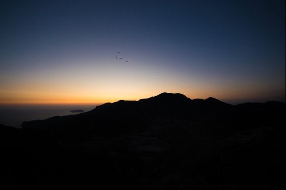 Ηλιοβασίλεμα στα Νικιά,Νίσυρος στο ηφαίστειο