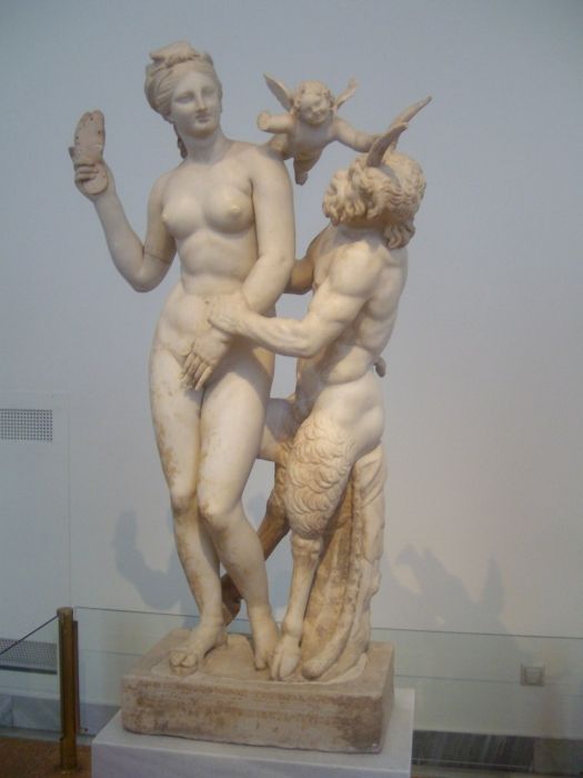 Statue of Aphrodite, Eros, and Pan