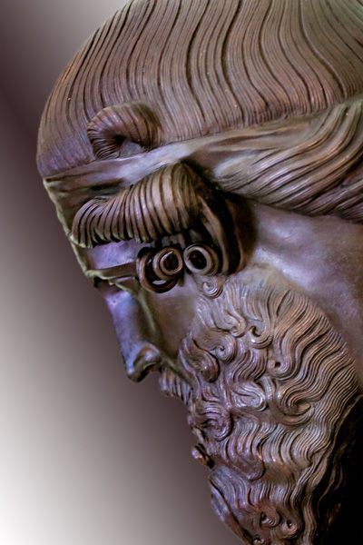 Achilleon palace, statue, detali