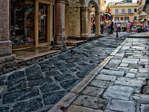 Corfu town details #1