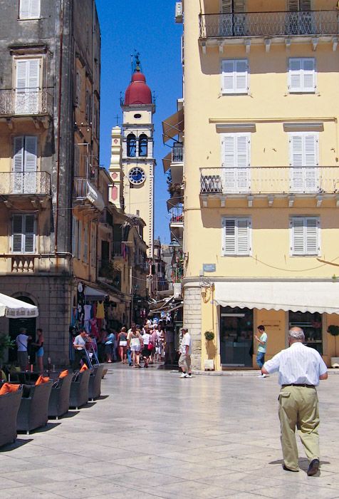 Corfu town, detail