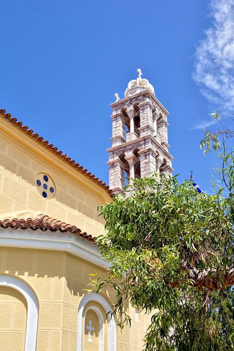 Composition with bell tower