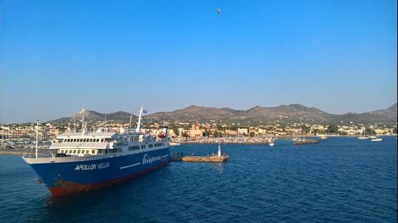 Greece view at the pireus port...