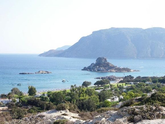 The beautiful location of Kefalos Beach, on Kos Island, Greece.