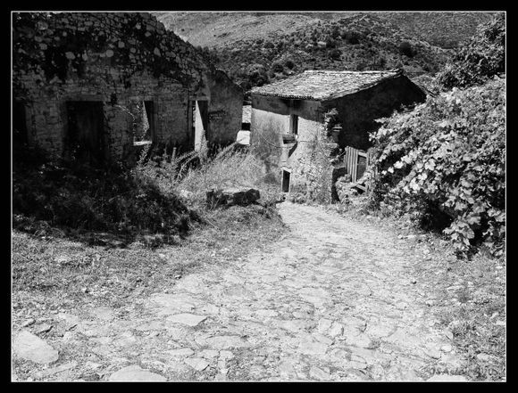 Village Scene, Perithia, Processed using Silver FX Infra Red Filter...