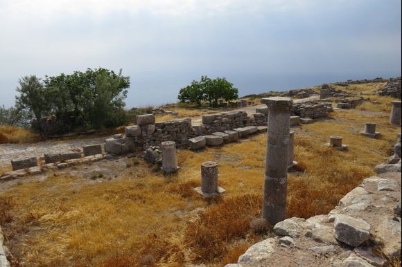 Santorini, Kamari, Ancient Thira, Middle Agora