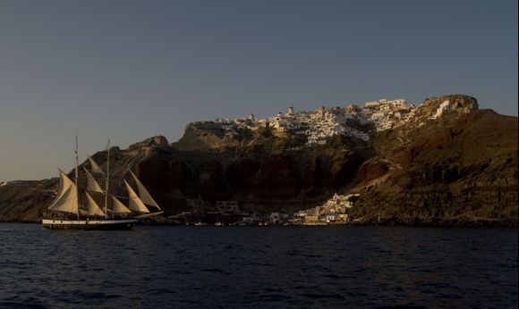 Sailing at sunset.  This photograph was taken from a sailboat - a trip I took in celebration of my 28th birthday!