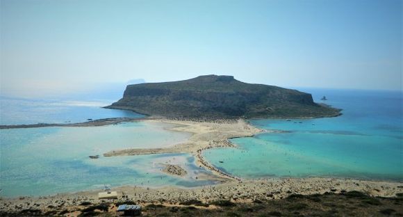 Turquoise waters of Balos lagoon