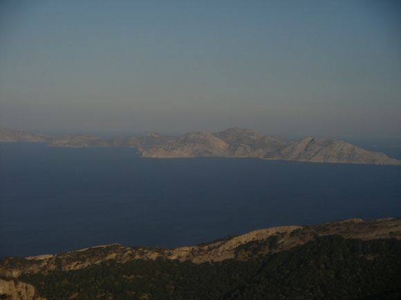 View of fourni islands from Ikaria mountains