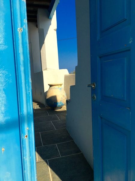 behind the blue door