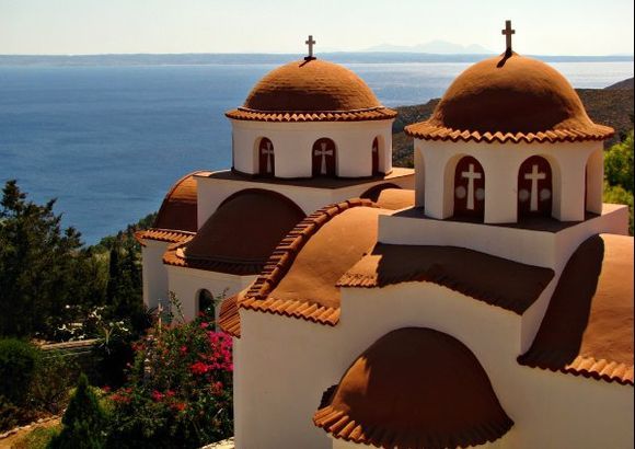 24-09-2013  Kalymnos: View from the Monastery Agios Savvas