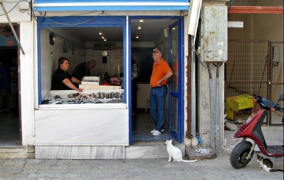 06-09-2010  Lefkas > town:  Waiting for some fish