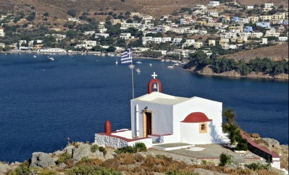 17-09-2014  Leros: Church with sea view