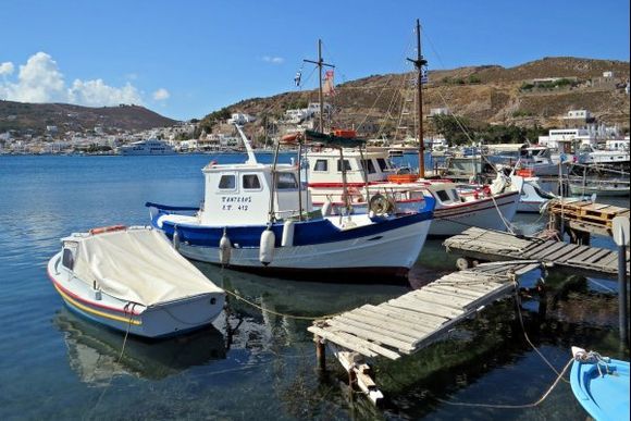 22-09-2017 Patmos: The harbour in the late morning ....