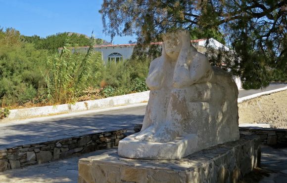 22-09-2019 Ikaria: A statue with a hangover .....  ;-)