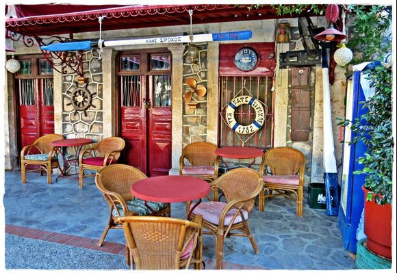27-08-2020 Kalymnos: Pothia .......A very nice café with terras