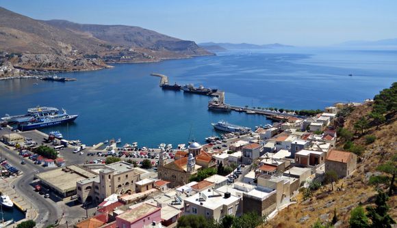 29-08-2020 Kalymnos: View on the harbour of Pothia