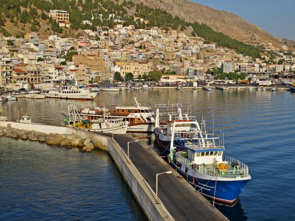 30-08-2020 Kalymnos: View on Pothia from the ferry