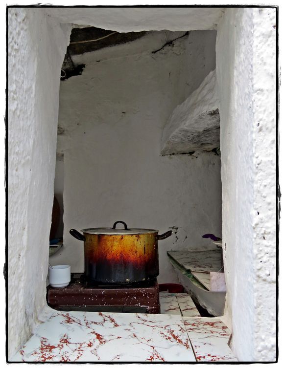 14-09-2020 Ikaria: View in a small kitchen of a monastery on Ikaria