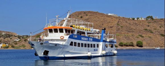 02-09-2020 Patmos: Skala .......Patmos Star for a daily ferry to Lipsi and Leros