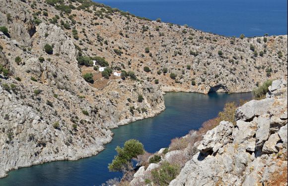 28-08-2020 Kalymnos: The beautiful bay near Vathy