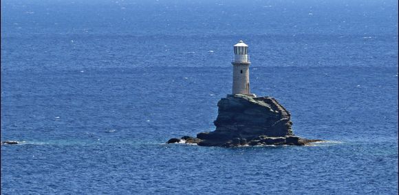 31-08-2022 Andros: Chora .........The beautiful  lighthouse at sea on Andros