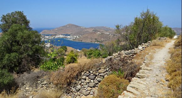 17-09-2018 Patmos: Nice walking on the beautiful island Patmos with view on Skala