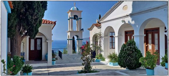 22-09-2020 Samos: Pythagorio  .......The beautiful Monastery Panagia Spiliani