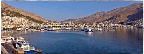 30-08-2020 Kalymnos: View on Pothia in the early morning