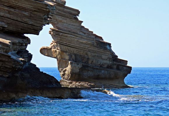 15-09-2023 Crete: Rocks at Triopetra Beach